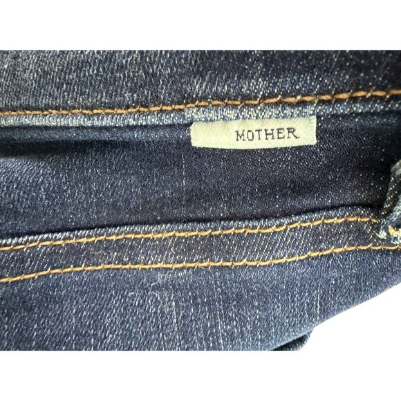 Mother THE RAMBLER ANKLE in Off Limits Dark Wash $258 Button Fly Size 28 - Picture 13 of 13